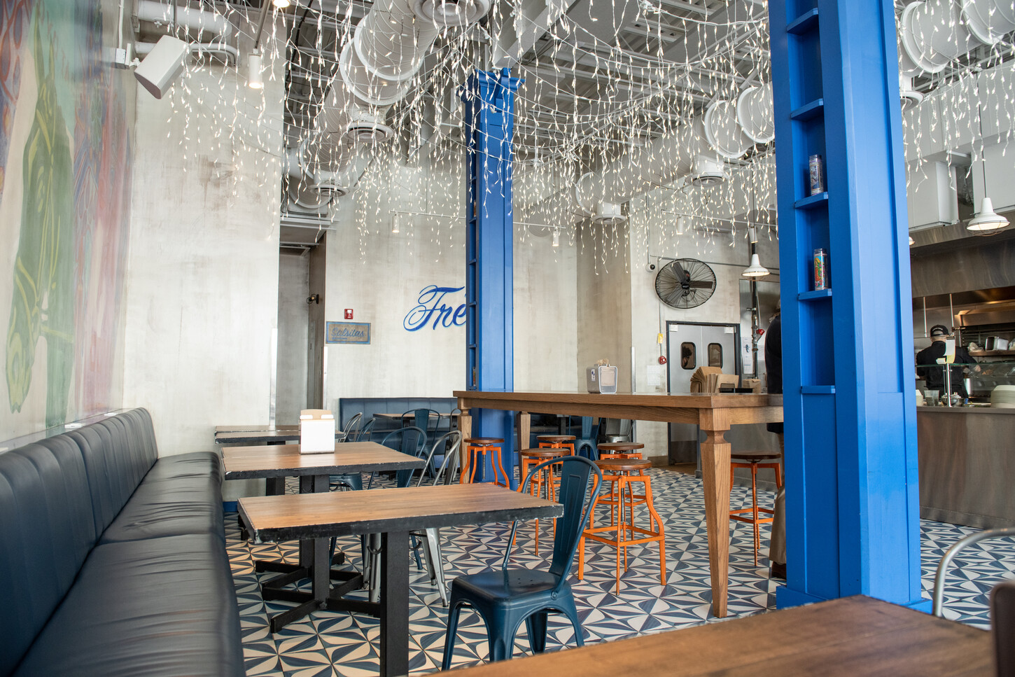 Custom banquette seating and wall panels by CM Custom Design