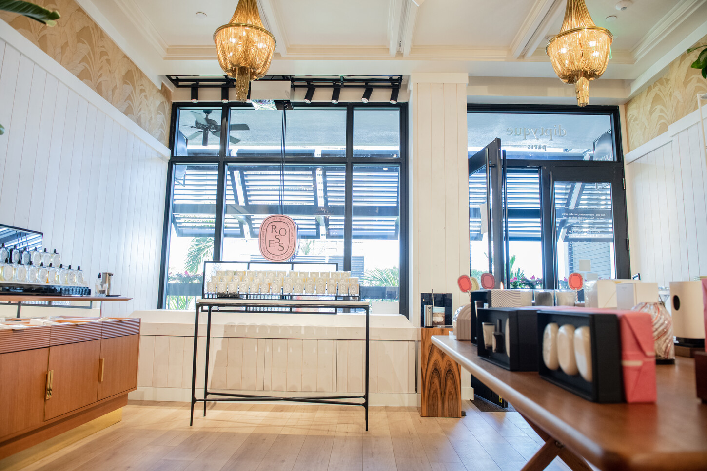 Custom display shelving and product staging in a luxury retail boutique fit-out