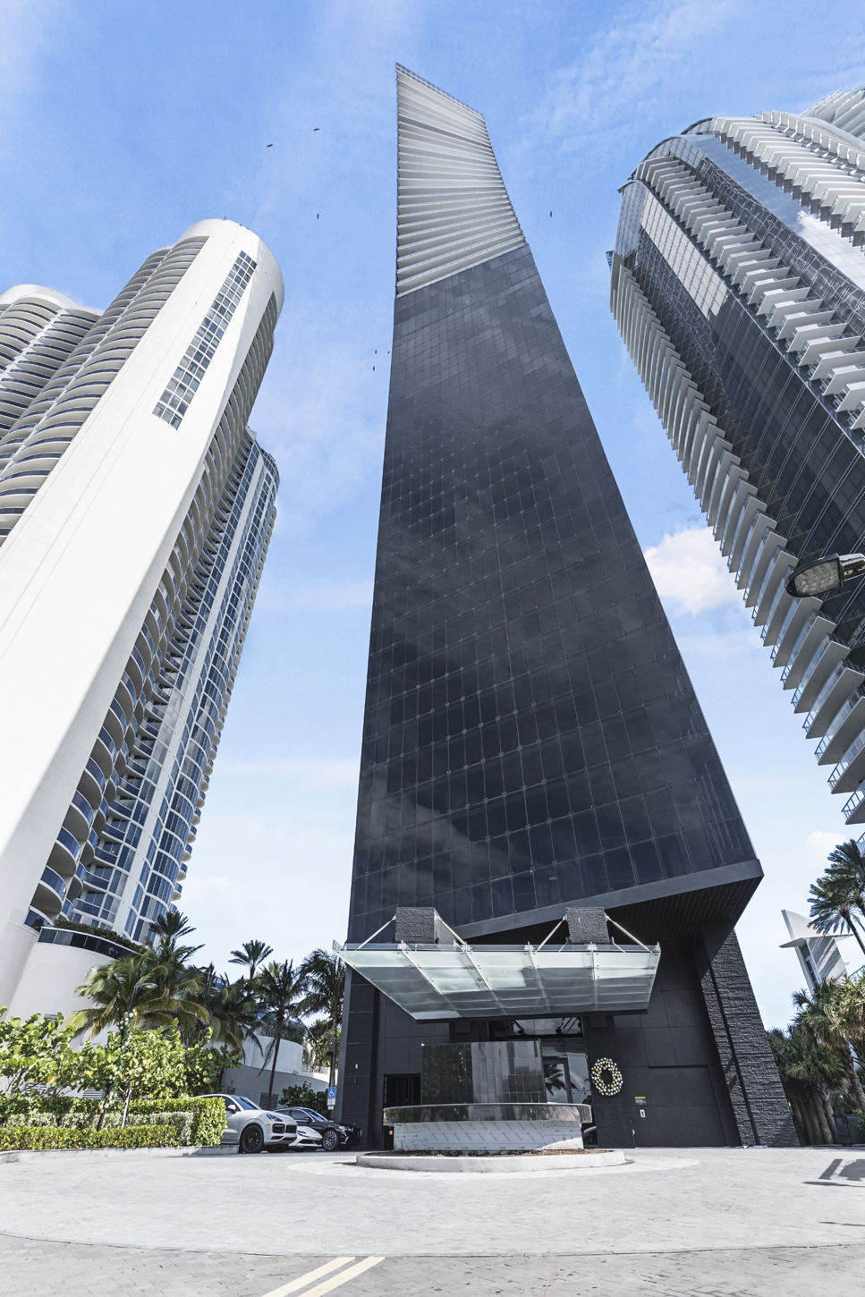 Exterior view of Sunny Isles Beach luxury high-rise tower